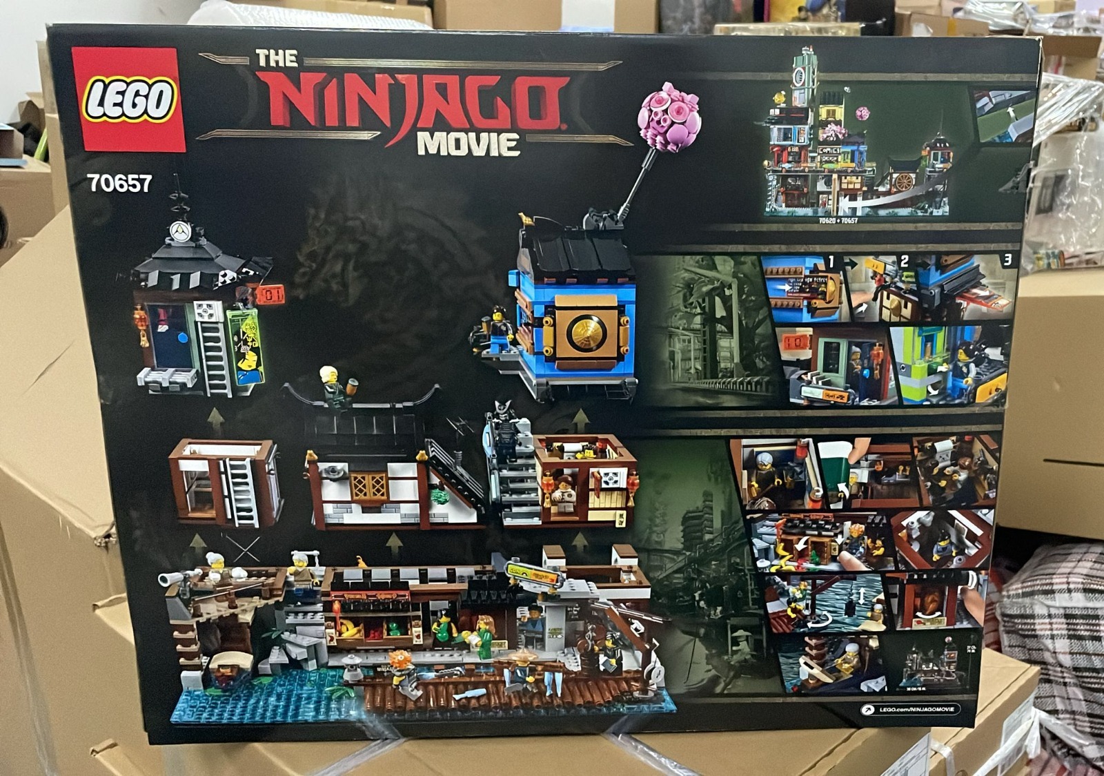 【開封盒，外盒損壞，有壓紋，殘盒不設退換】 LEGO 70657  NINJAGO® City Docks