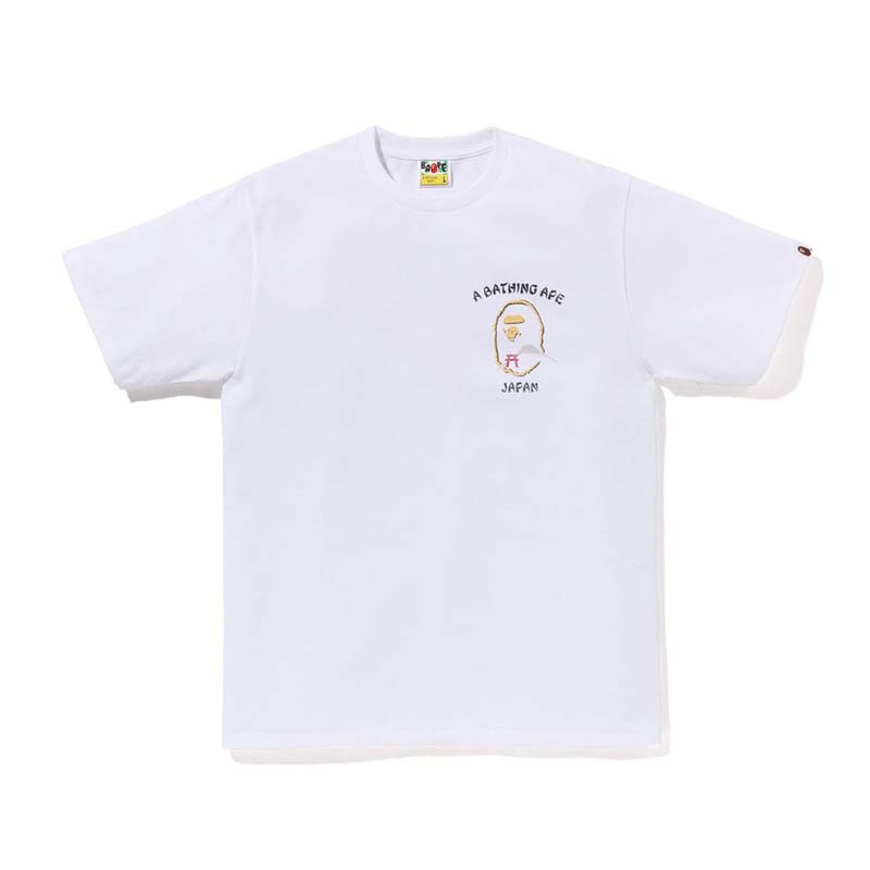 BAPE Japan Souvenir Tee 日本製 男版 猿人 富士山 短袖 白色 1M22110053-WE [台灣現貨]