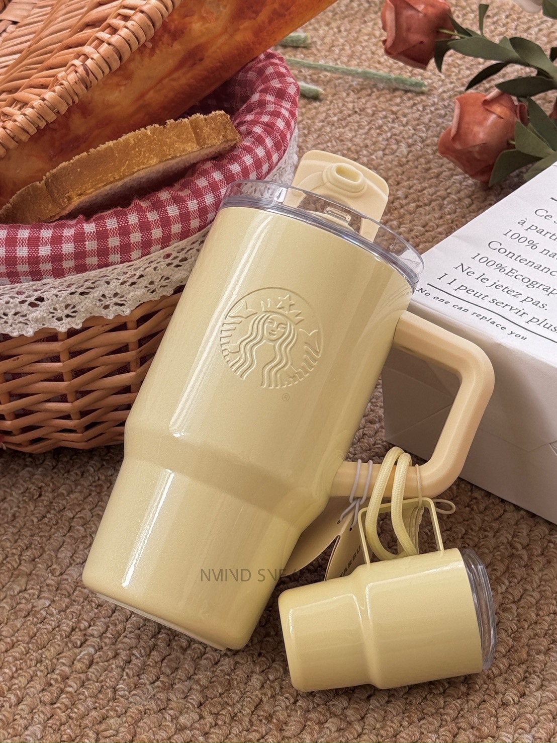 〈夏日韓系感🌻〉 星巴克STARBUCKS心情氣象局系列 不鏽鋼雙飲口杯 配迷你杯掛