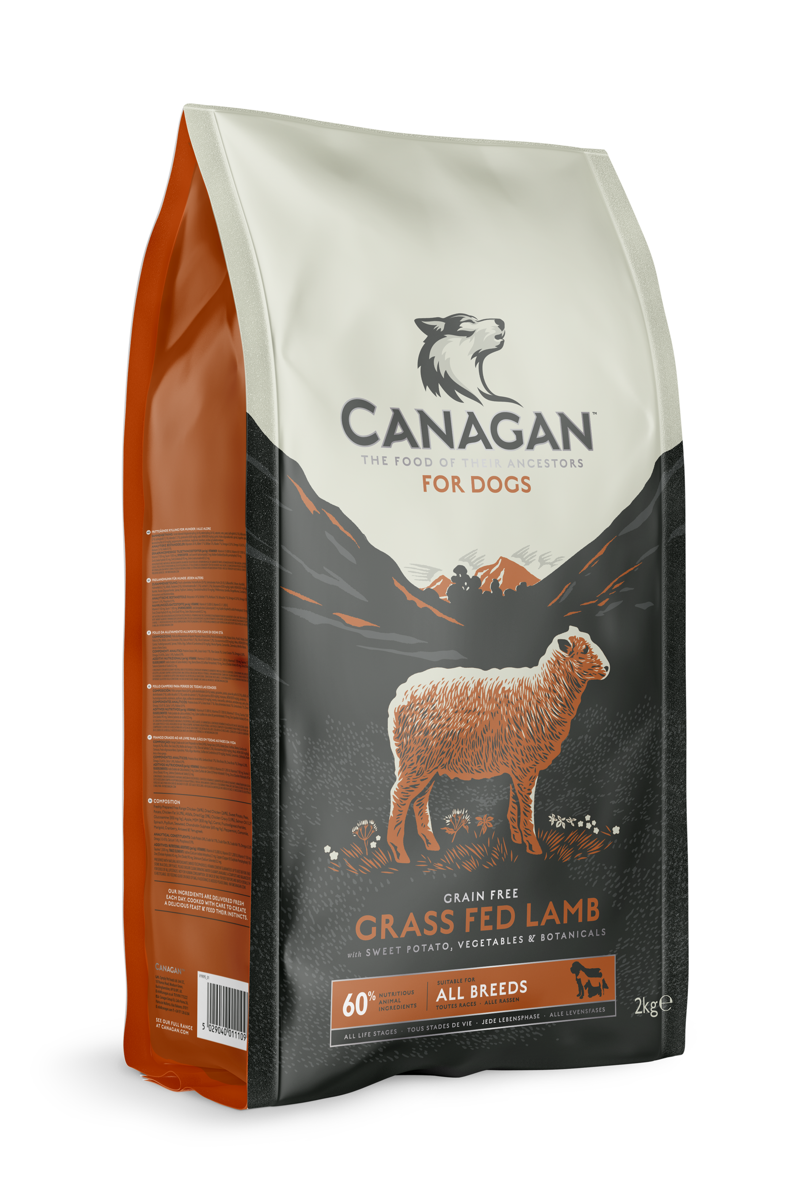 Canagan原之選 無穀物全犬糧．放牧羊(橙色)配方2kg/6kg/12kg