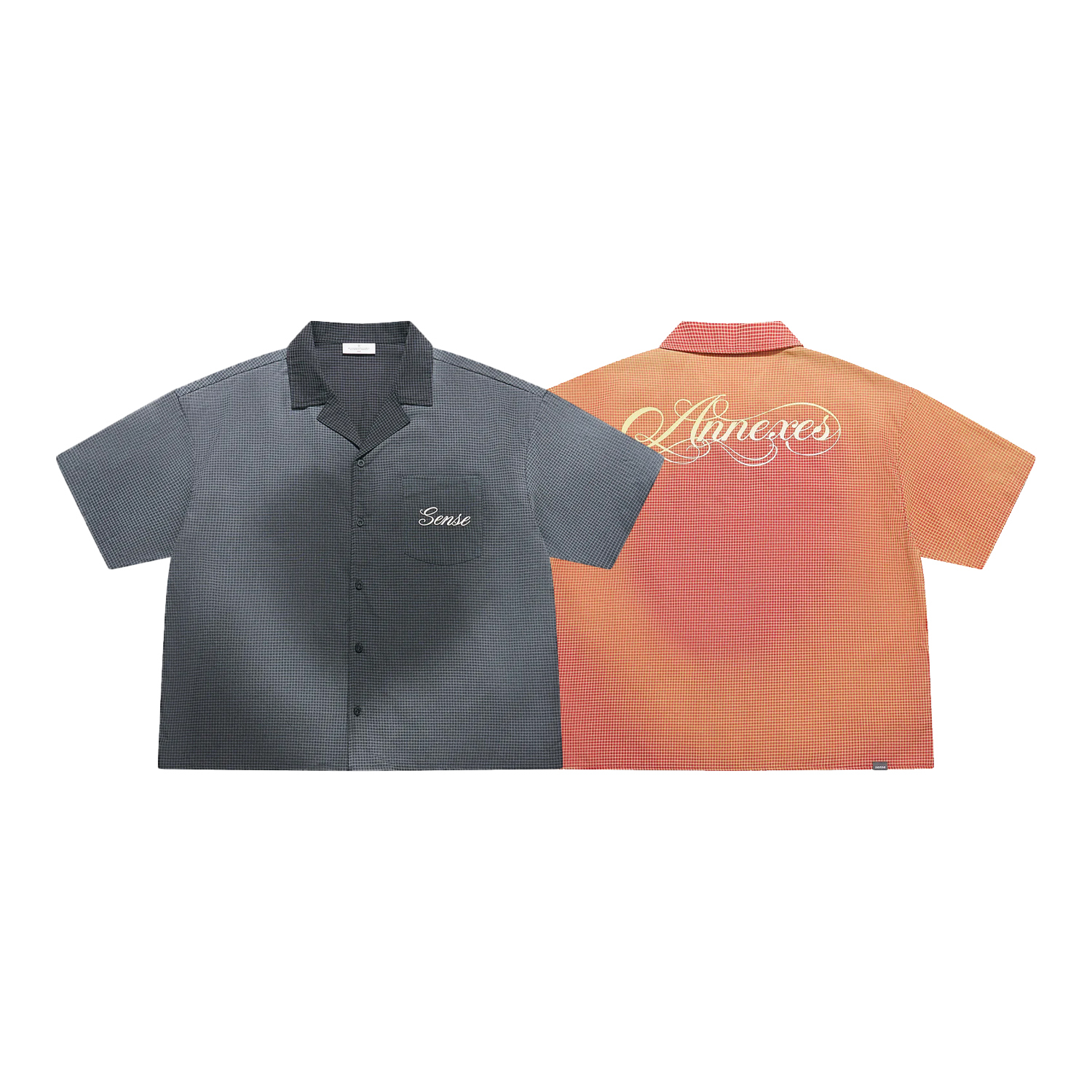【車庫服飾】sense Sun Faded Wash Check Shirt