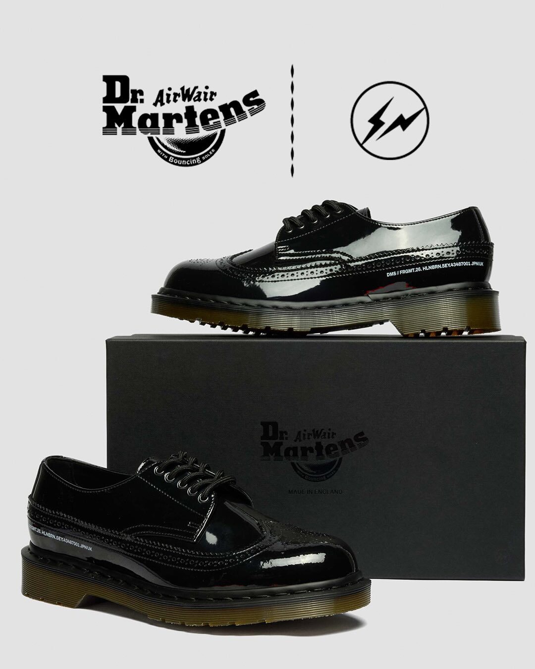 fragment x Dr. Martens Hollingborn 布洛克鞋