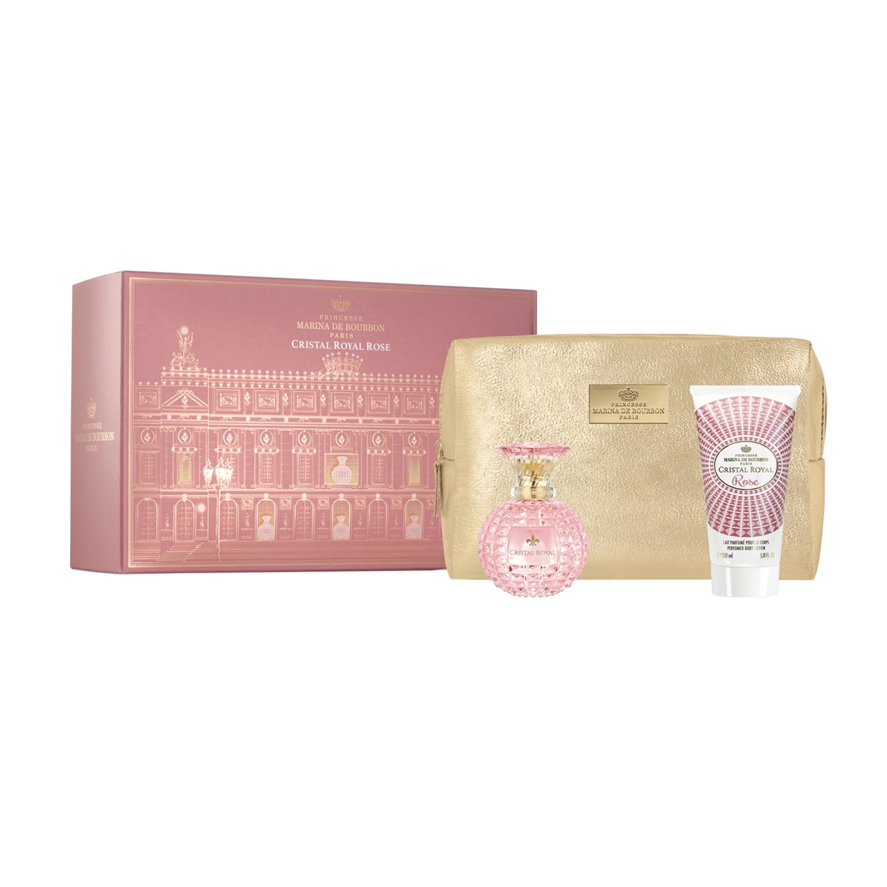 A6 Marina De Bourbon Cristal Royal Rose 淡香精套裝 3件裝