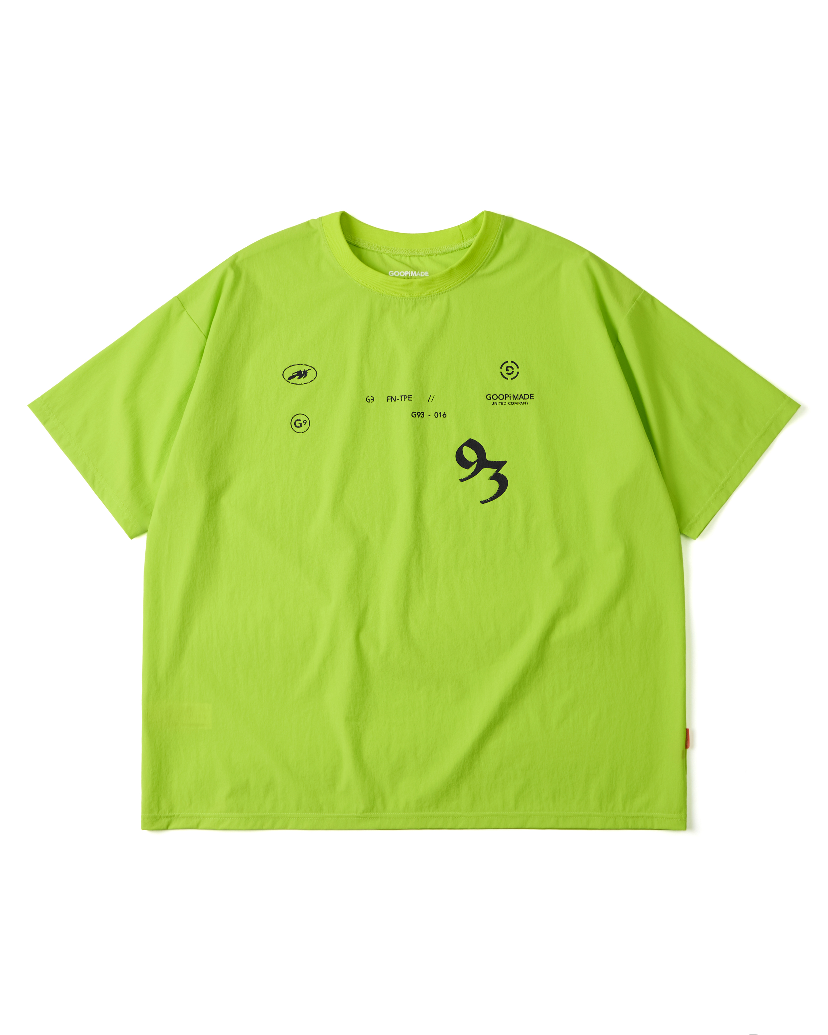 GOOPiMADE 01 Hi-Tech Performance Tee - Neon