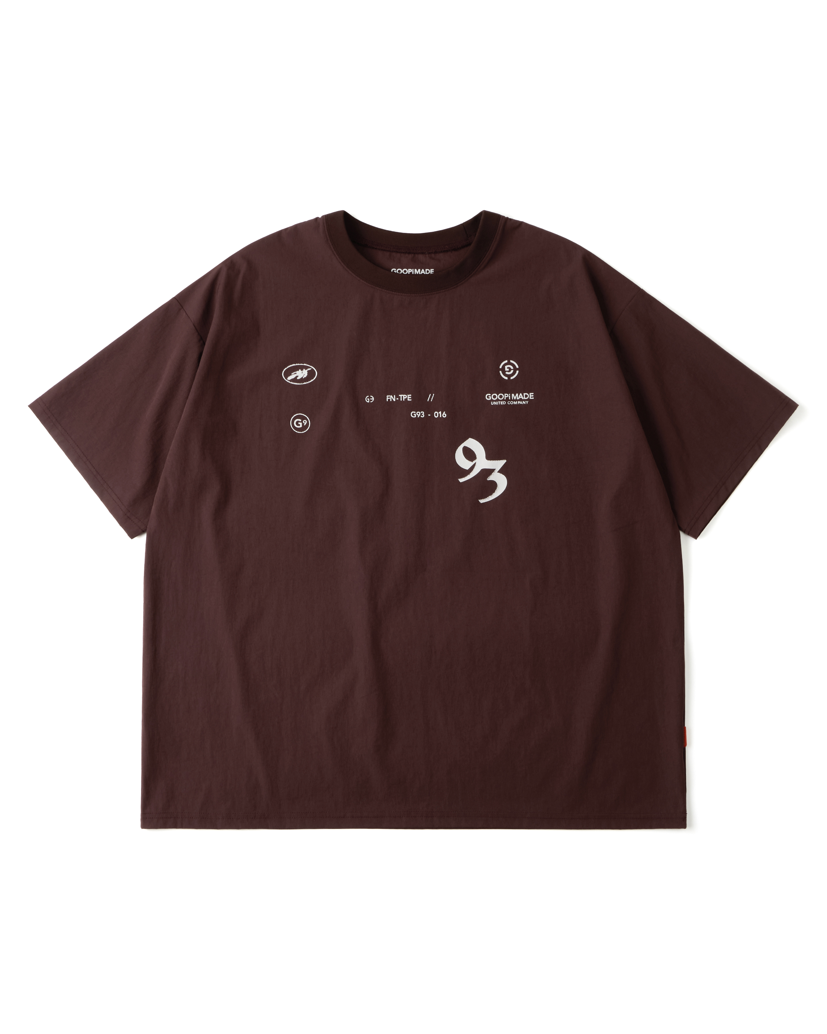 GOOPiMADE 01 Hi-Tech Performance Tee - Wine