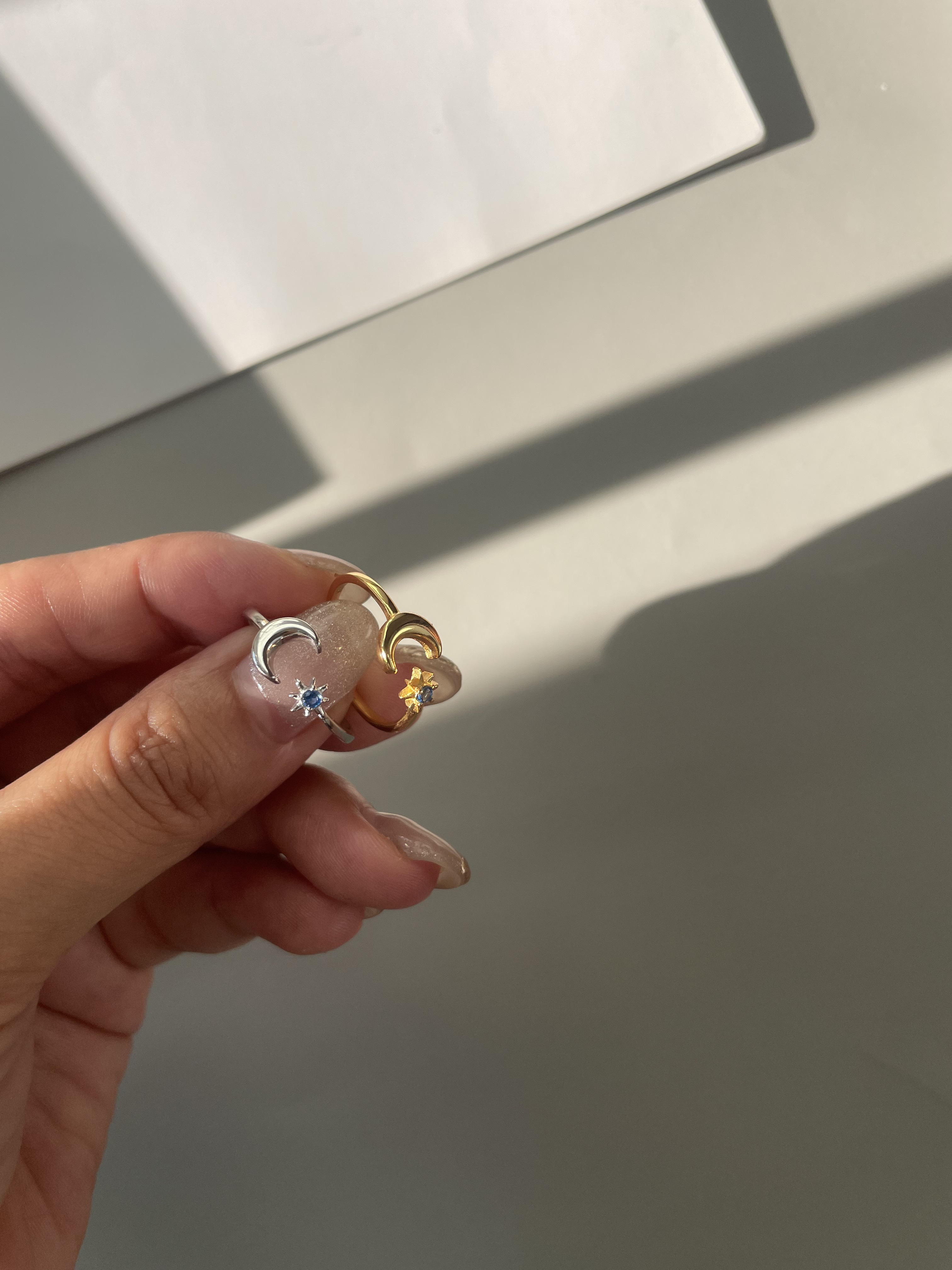 moon with sun ring