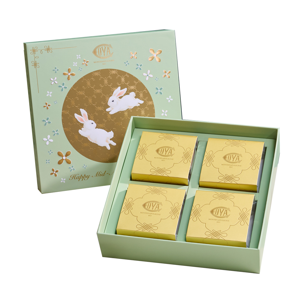 【中秋節限定】金秋綜合月餅-四入（香港製造）