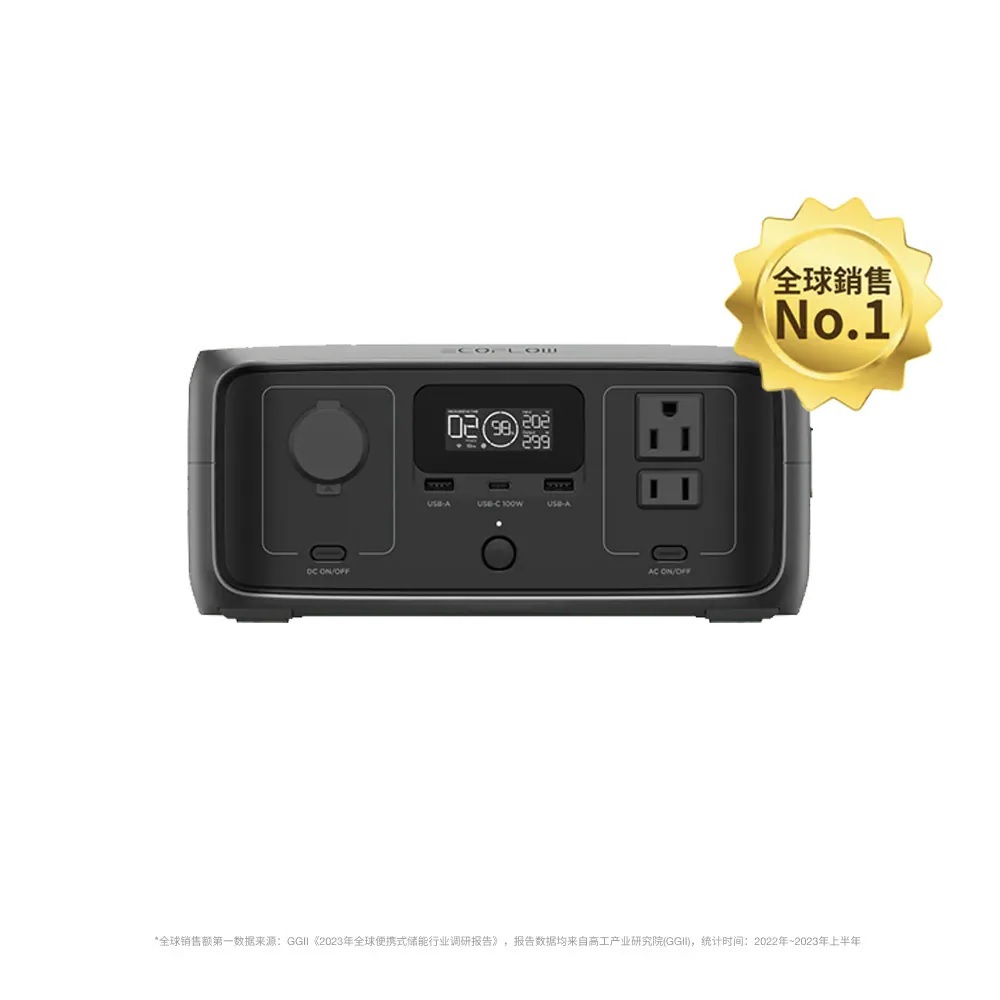 【COOLSTER】EcoFlow RIVER 3 UPS 300W 儲能電源 (贈休閒後背包)