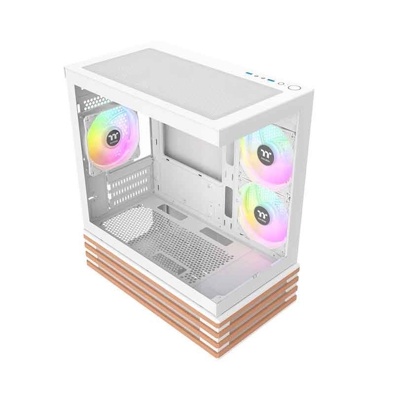 Thermaltake 曜越 View 170 WS木紋 ARGB (1正2反)M-ATX 機殼  黑色/CA-1Z4-00M1WN-WS  白色/CA-1Z4-00M6WN-WS