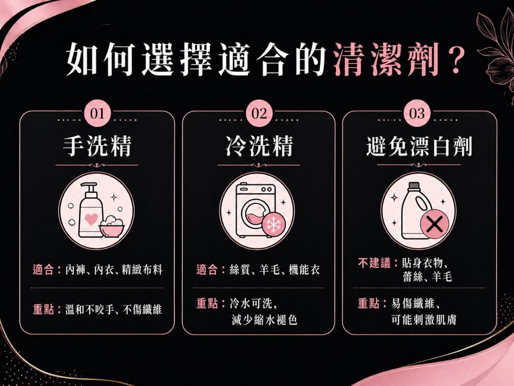 內褲清潔如何選擇適合的清潔劑？