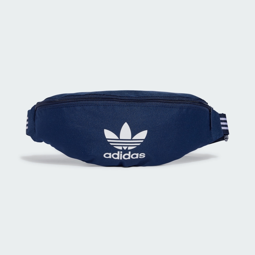 ADIDAS 斜背包 AC WAISTBAG 藍色 三葉草 腰包 隨身包 IX7465