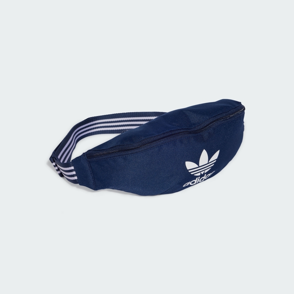 ADIDAS 斜背包 AC WAISTBAG 藍色 三葉草 腰包 隨身包 IX7465
