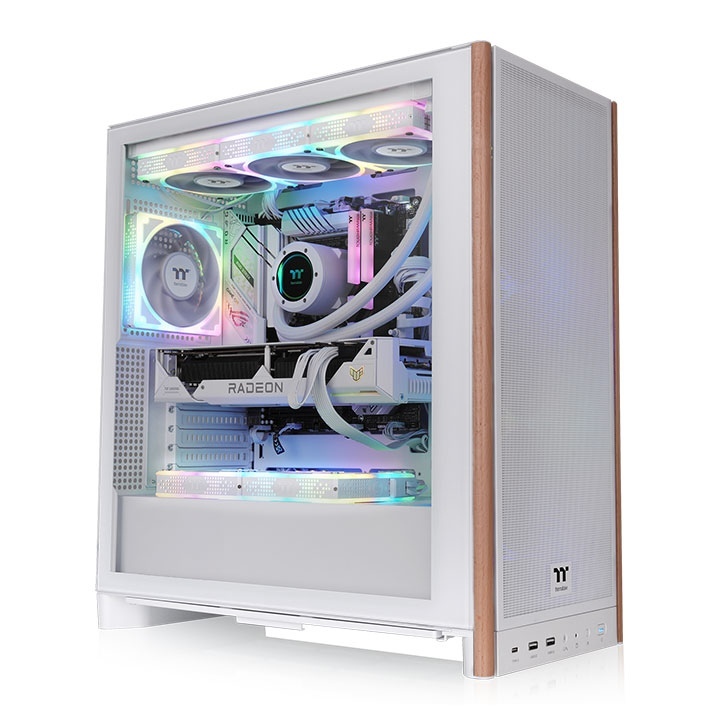 Thermaltake 曜越 鋼煉 S370 WS 木紋 中直立式機(4正)  黑色/CA-11J-00M1WN-00  白色/CA-11J-00M6WN-00