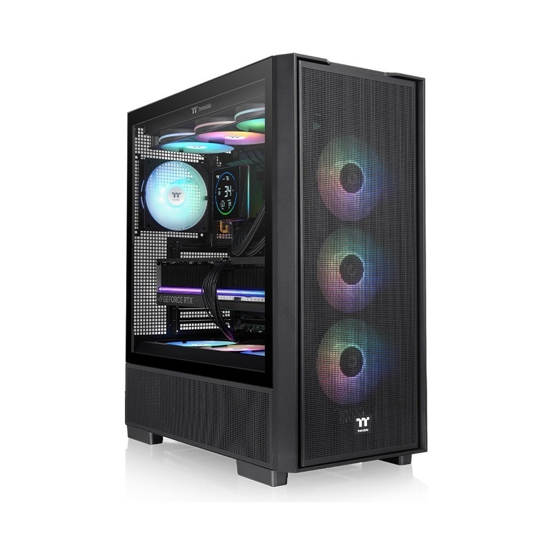 Thermaltake 曜越 鋼煉 S380 TG ARGB 中直立式機殼(3反1正)  黑色/CA-11K-00M1WN-00  白色/CA-11K-00M6WN-00