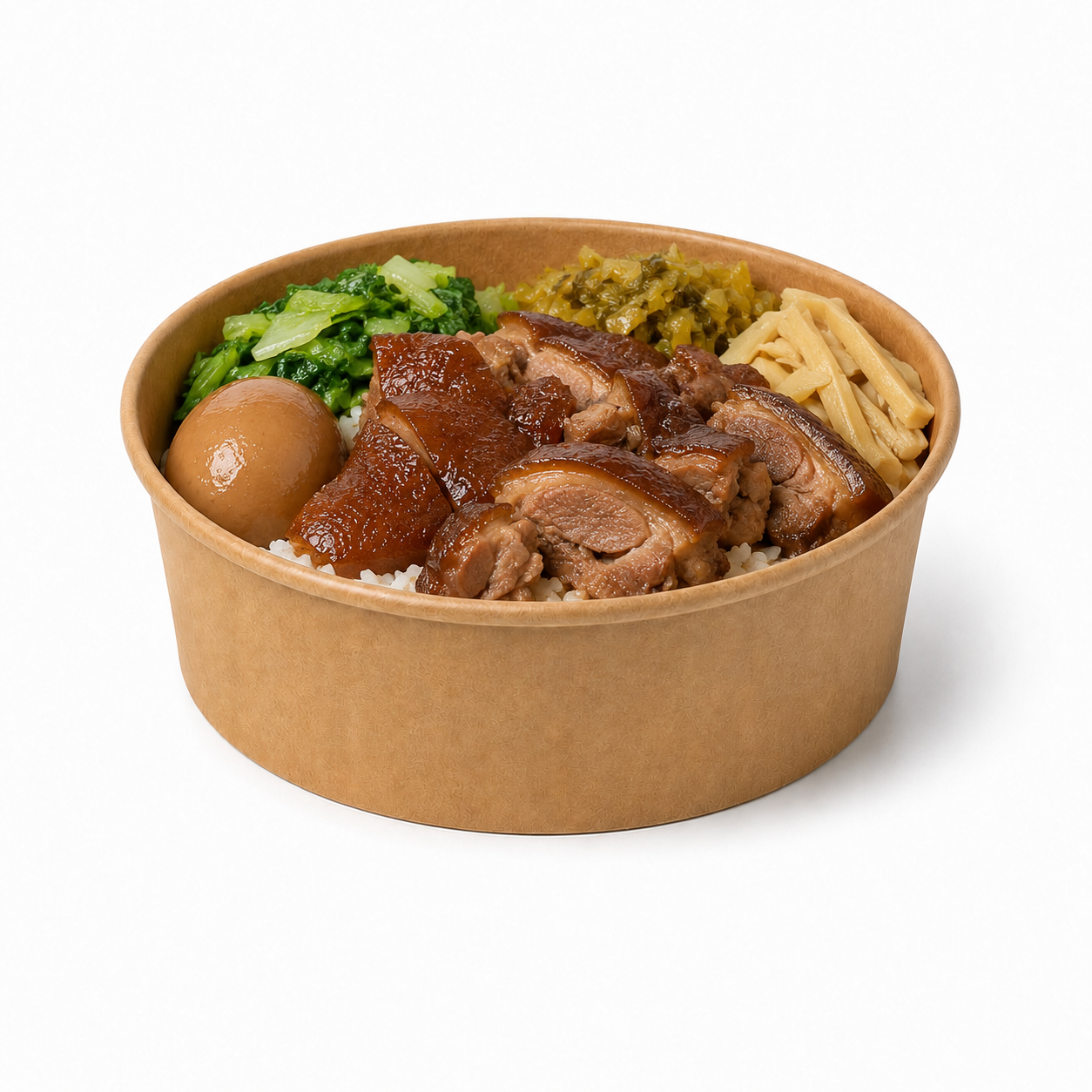 TH-900 牛皮圓碗 900ml｜適合健康餐、便當、沙拉、外帶餐盒批發