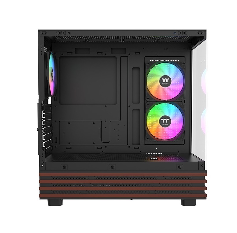 Thermaltake 曜越 光透 View 270 Plus WS 木紋 ARGB 中直立式機殼(1正2反)  黑色/CA-1Y7-00M1WN-WS  白色/CA-1Y7-00M6WN-WS