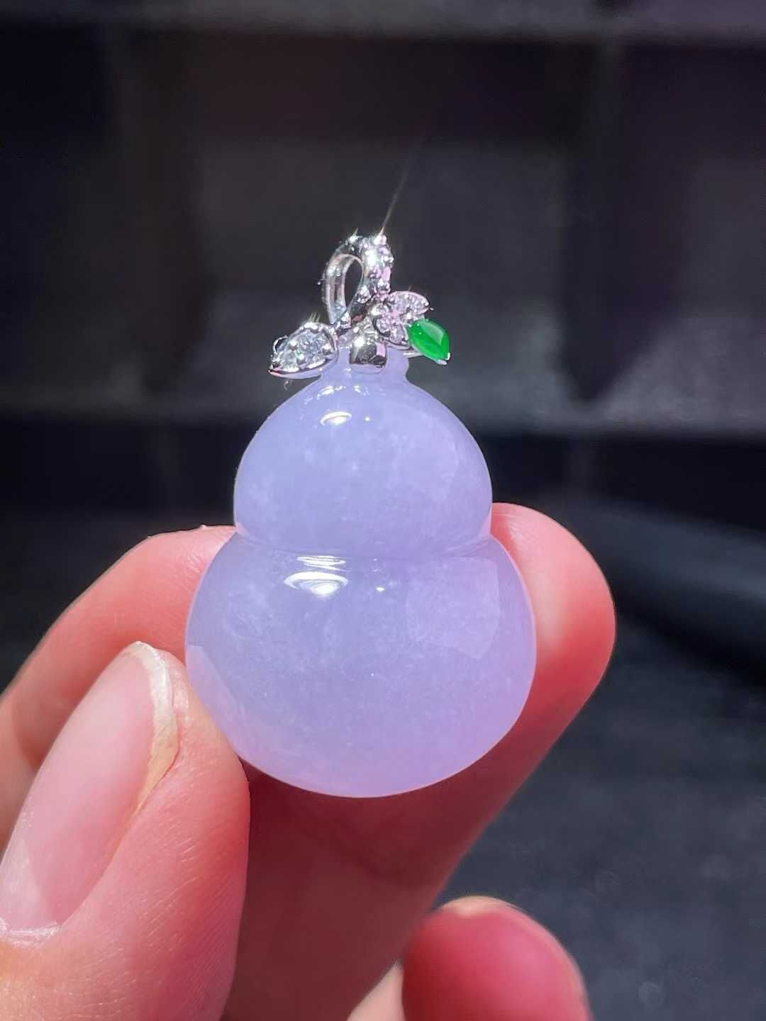翡翠葫蘆吊墜,天然翡翠A玉, 緬甸玉, Jade, Jadeite