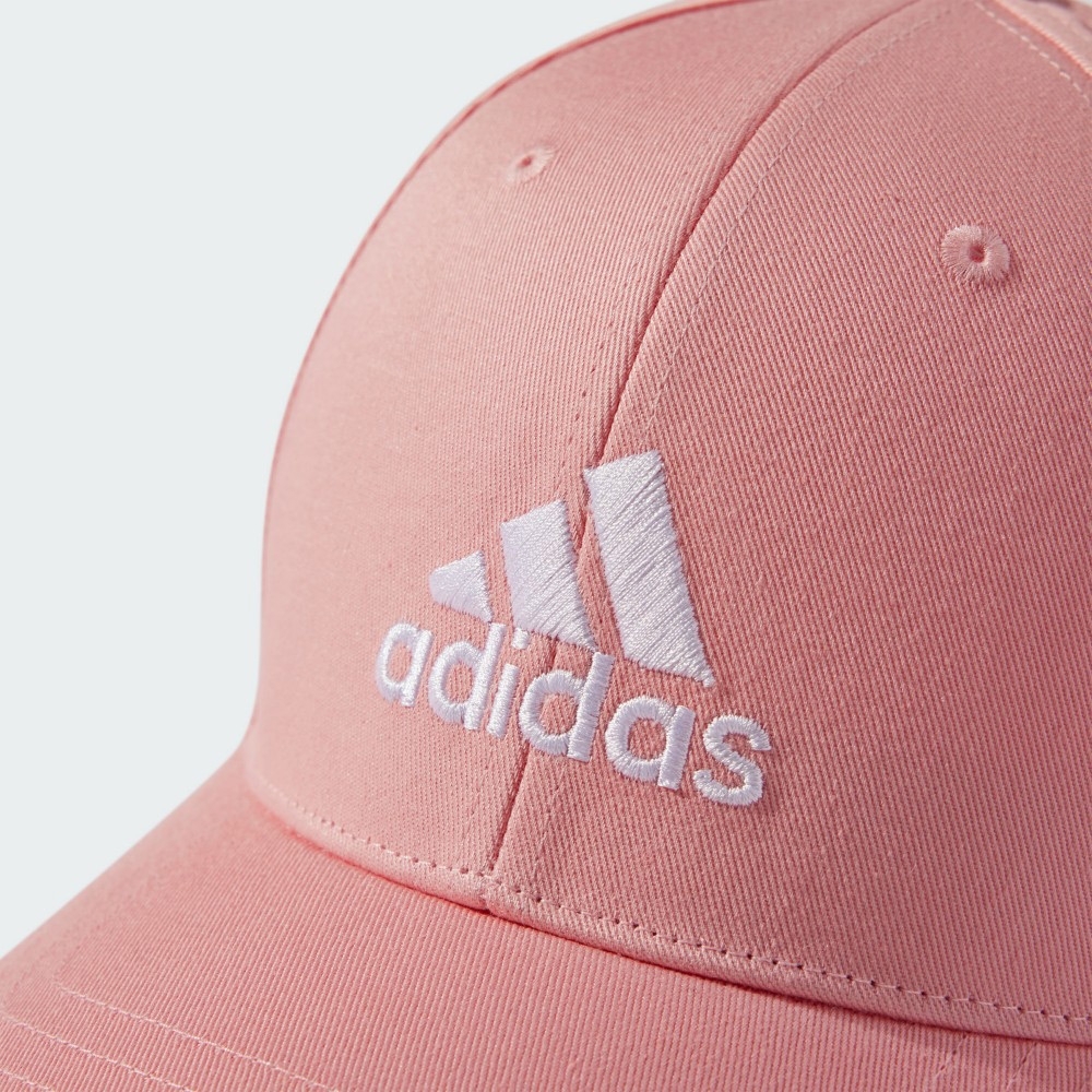 ADIDAS 帽子 BBALL CAP COT 粉紅 基本款 棒球帽 老帽 IY7746