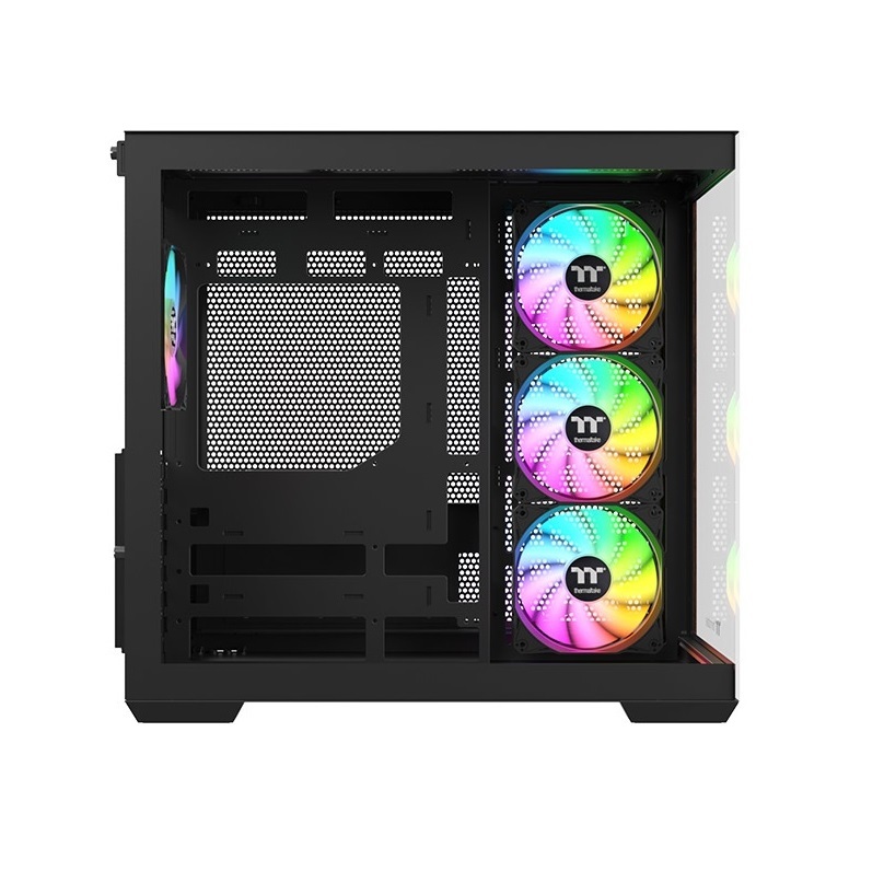 Thermaltake 曜越 光透 View 380 WS ARGB 木紋全景玻璃透側 背插雙倉 (1正3反)  黑色/CA-1Z2-00M1WN-WS  白色/CA-1Z2-00M6WN-WS