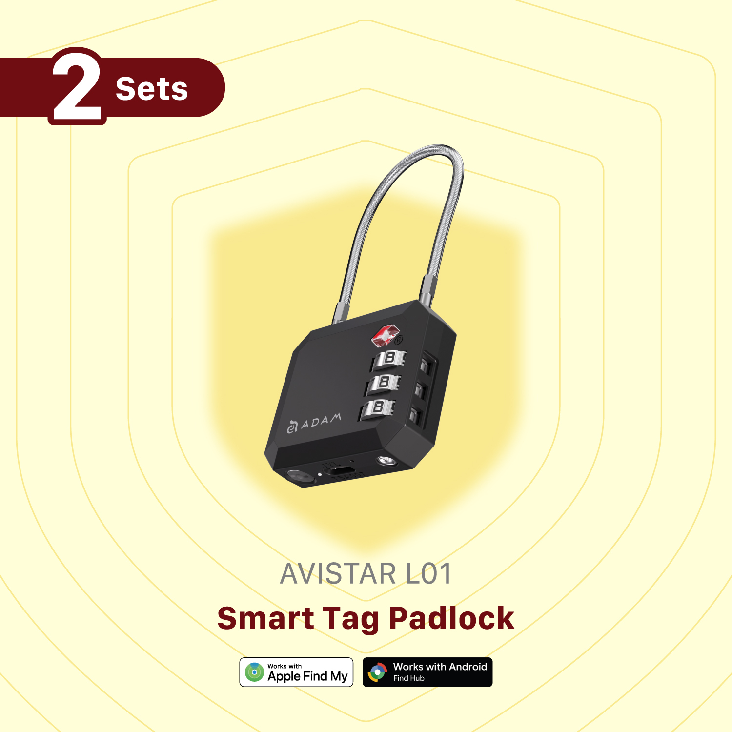 AVISTAR L01 Smart Tag Padlock【2 Sets】