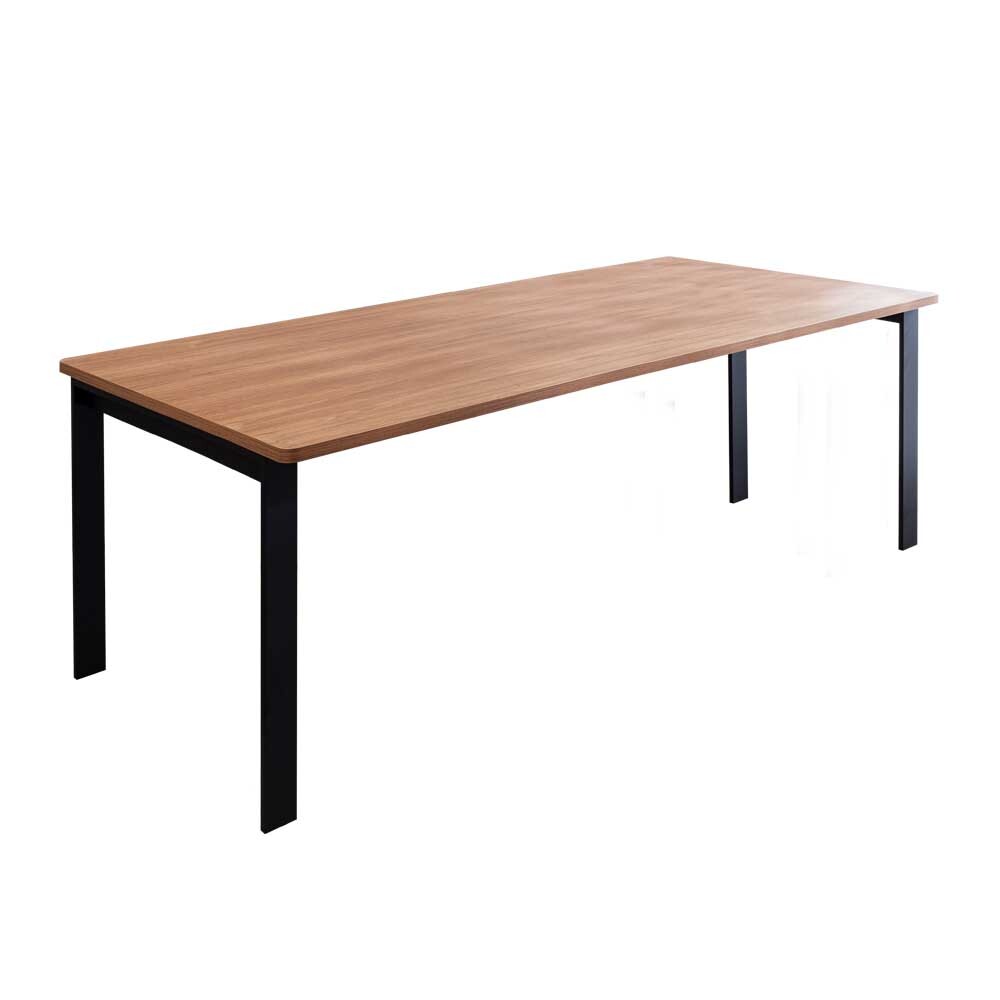 柏蒂家居-工業風6.7尺鋁合金長桌/餐桌/會議桌/工作桌-T1型200×90cm