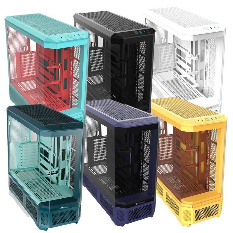 Thermaltake 曜越 光透 View 600 TG 高直立式機殼 黑色/白色/暮光紫/薄荷草莓/奶油焦糖/變革青綠