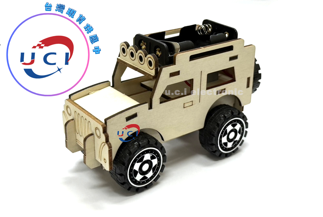 【UCI電子】(二C-1) DIY遙控吉普車 科技小製作 小手工材料包 玩科普益智模型教具