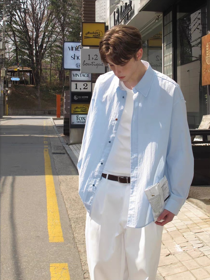 Premium No.6 Oversized Collared Shirt