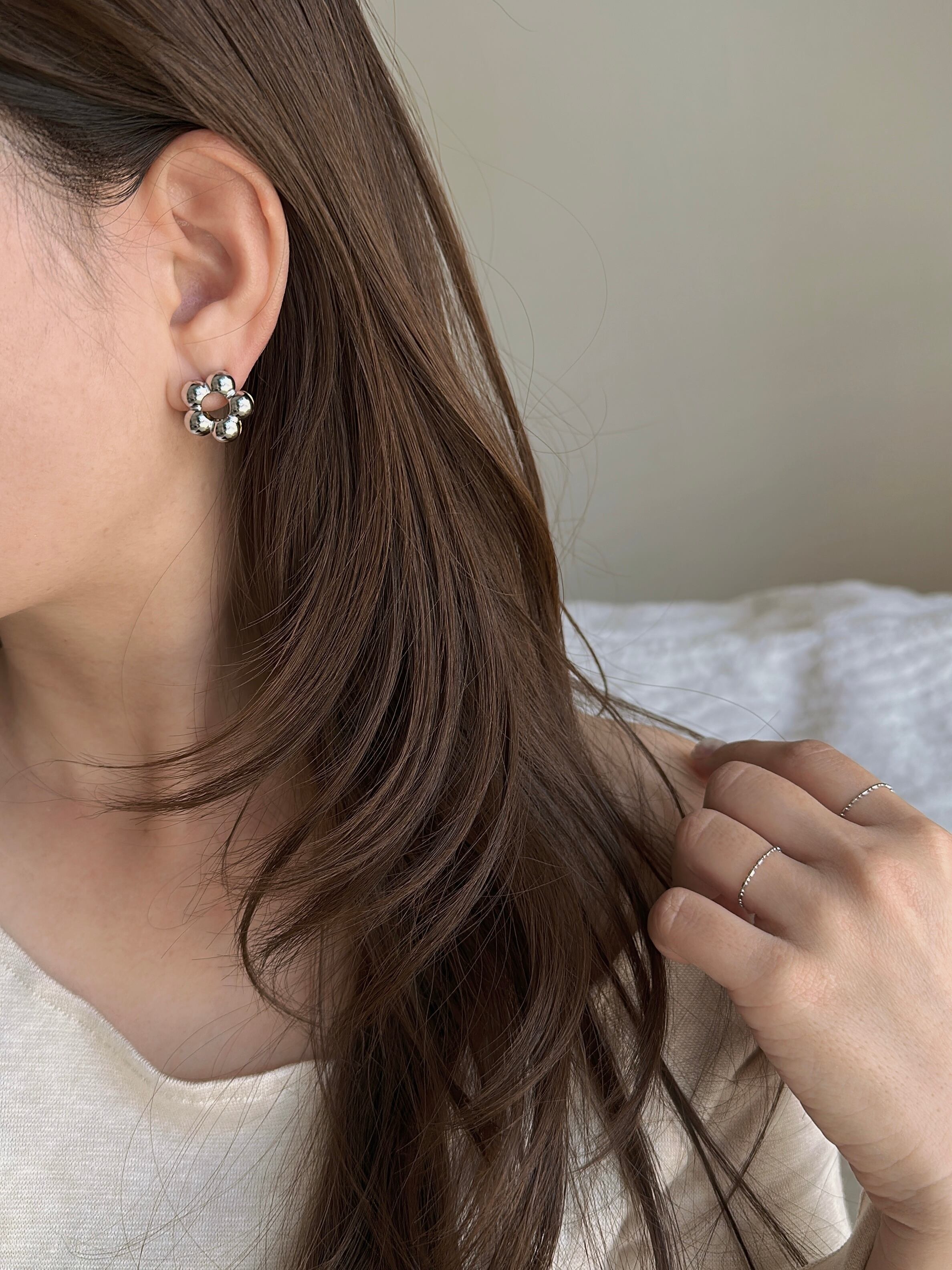SS bicolor flower pierce