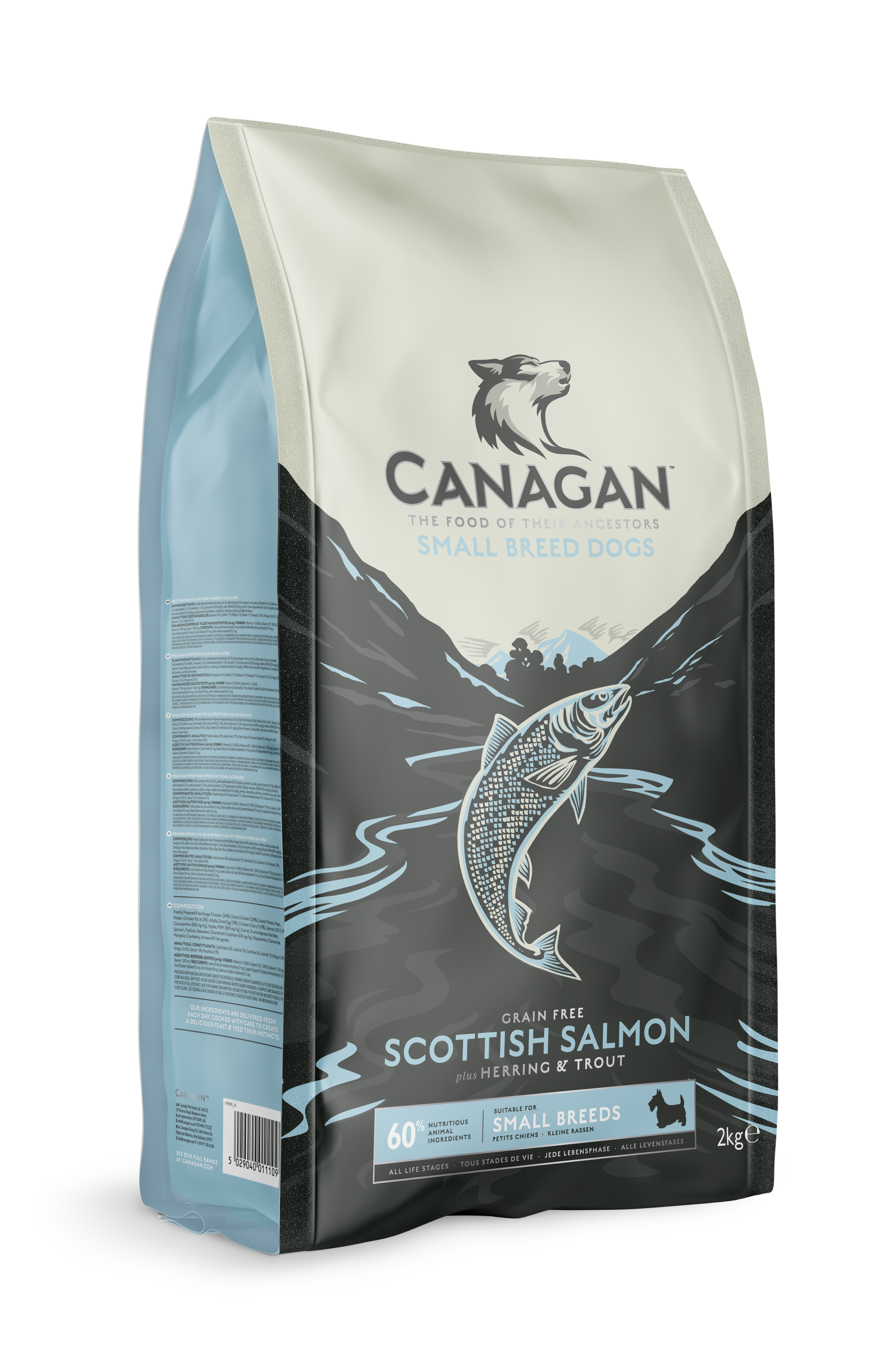 Canagan 無穀物 小型犬用蘇格蘭三文魚雞配方 (淺綠色) 2kg／6kg