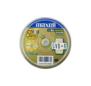 MAXELL DVD+R 4.7GB 16X 50PCS SPINDLE 116103027