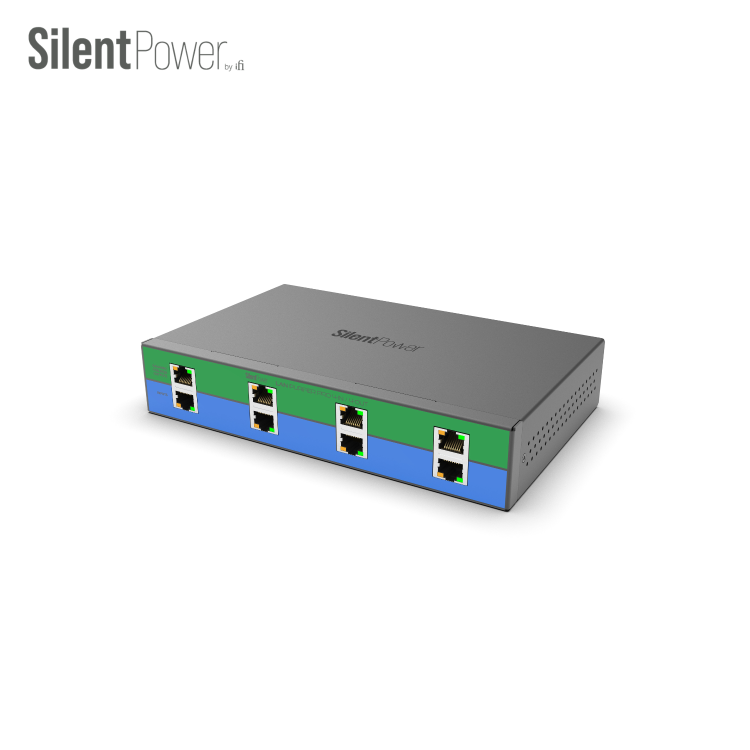 SilentPower LAN iPurifier Pro 4-In/4-Out 光電隔離網絡訊號淨化器