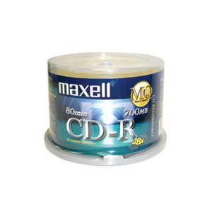 MAXELL CDR 700/80 48X SPINDLE 50PCS 115103004