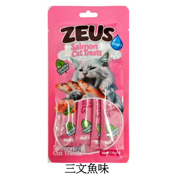 ZEUS 零添加 鮮肉零食貓條 56g (14g x 4條)