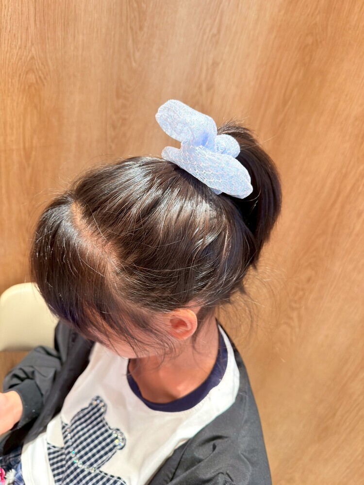 氣質網紗七彩腸圈綁綁