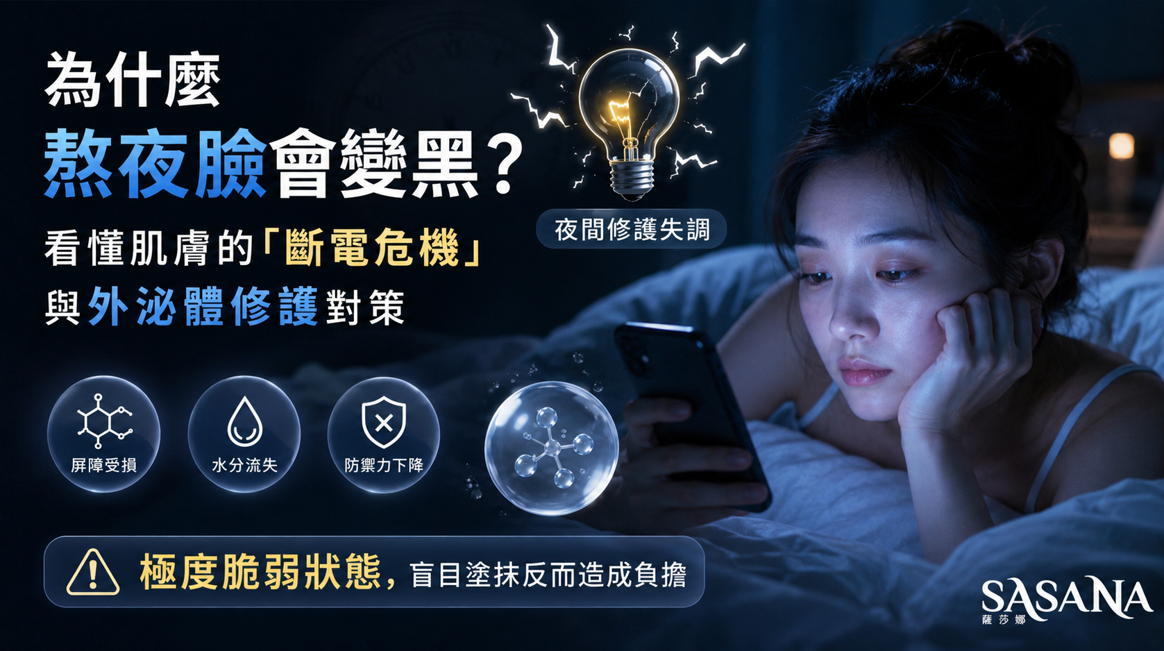 熬夜肌膚修護