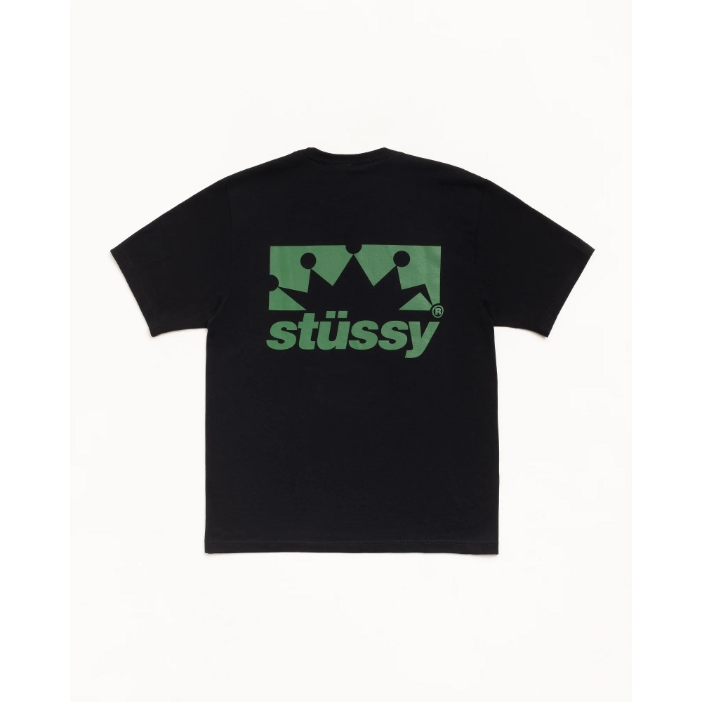 Stussy BOX CROWN TEE 短T 黑色 白色 深藍