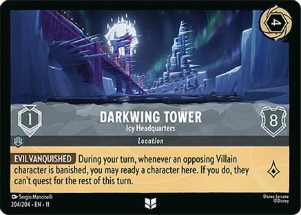 204/204·EN·11 Darkwing Tower - Icy Headquarters (Uncommon)
