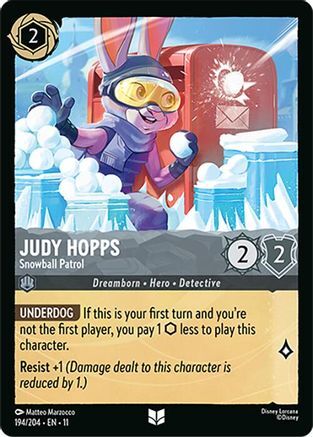 194/204·EN·11 Judy Hopps - Snowball Patrol (Uncommon)