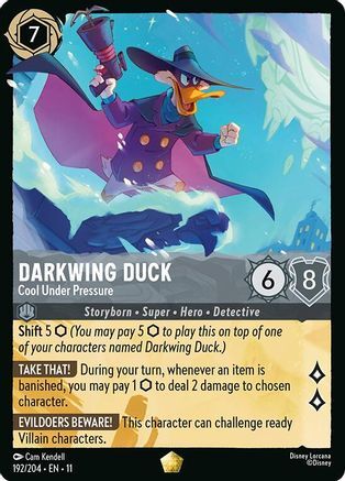 192/204·EN·11 Darkwing Duck - Cool Under Pressure (Legendary)