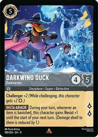 188/204·EN·11 Darkwing Duck - Darkwarrior (Rare)