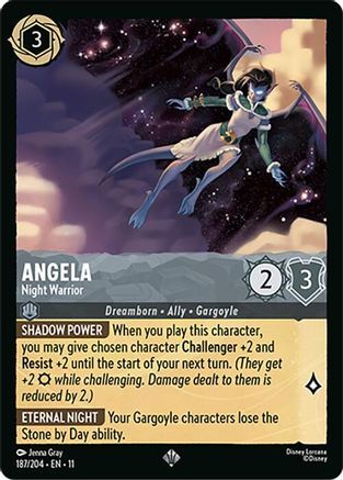 187/204·EN·11 Angela - Night Warrior (Super Rare)