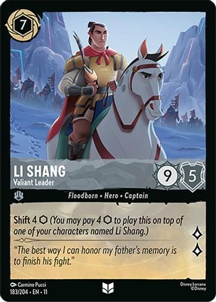 183/204·EN·11 Li Shang - Valiant Leader (Uncommon)