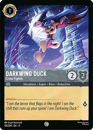 174/204·EN·11 Darkwing Duck - Crime Fighter (Common)