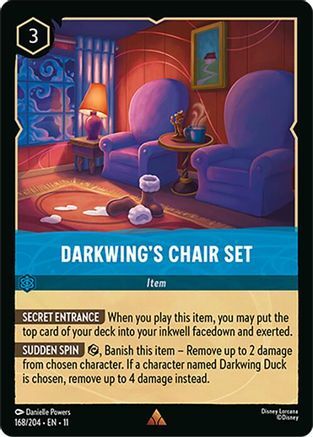 168/204·EN·11 Darkwing's Chair Set (Rare)