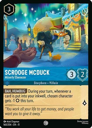 160/204·EN·11 Scrooge McDuck - Miserly Ebenezer (Common)
