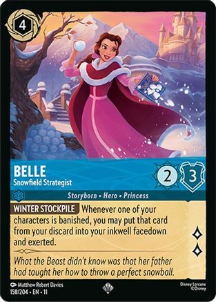 158/204·EN·11 Belle - Snowfield Strategist (Super Rare)