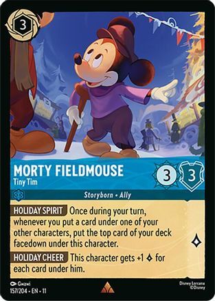 157/204·EN·11 Morty Fieldmouse - Tiny Tim (Rare)