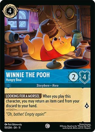 151/204·EN·11 Winnie the Pooh - Hungry Bear (Common)