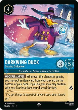150/204·EN·11 Darkwing Duck - Dashing Gadgeteer (Super Rare)